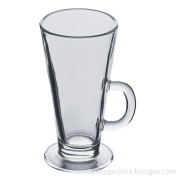 Latte, Glass Coffee Mug with Libbey Shape for Daily Use, Various Printings and Decals are Available